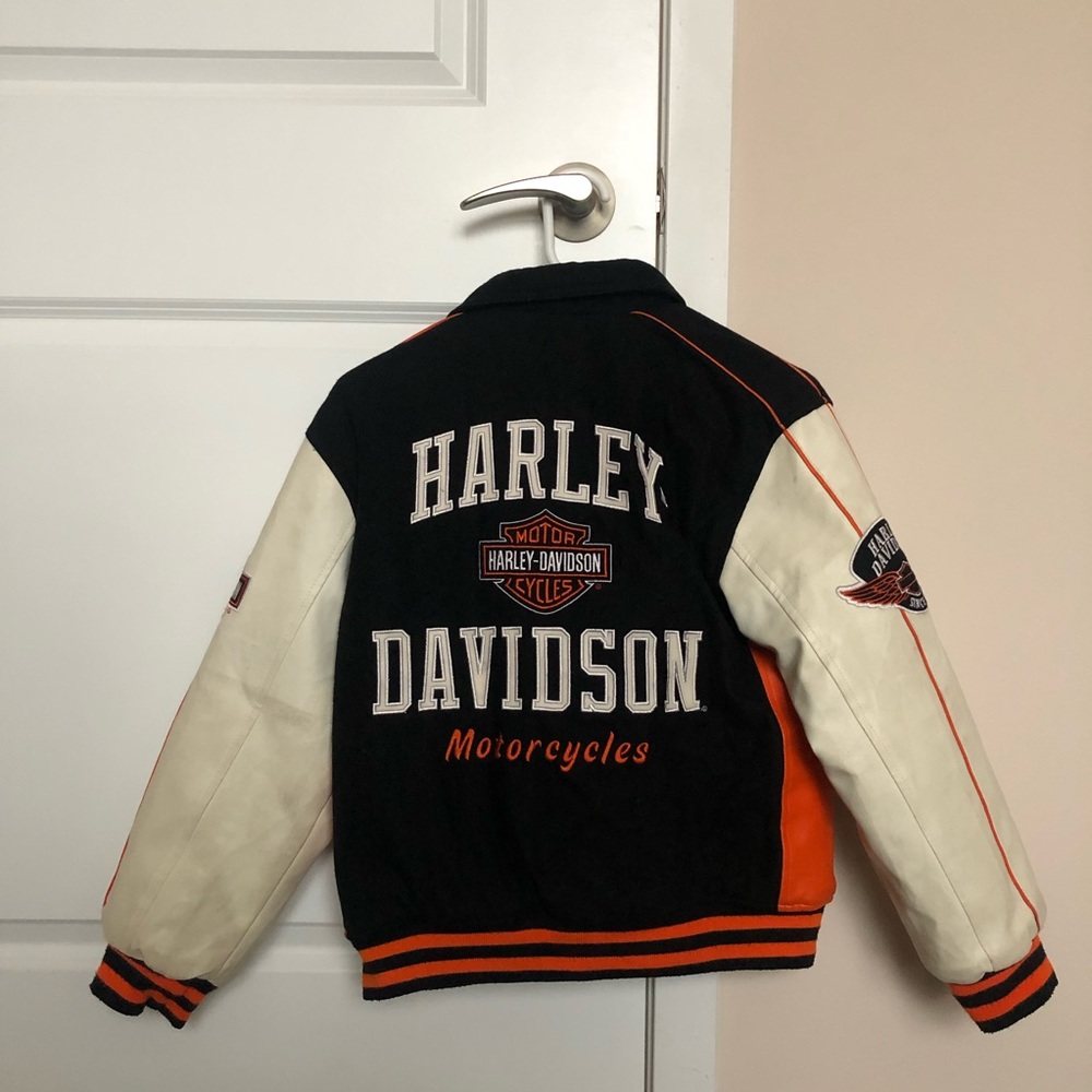 Vintage Harley Davidson Varsity Letterman-style Jacket